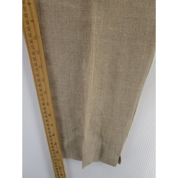 VINTAGE J Jill Pants Small Linen Cropped Wide Leg Peasant Lagenlook - Picture 4 of 9